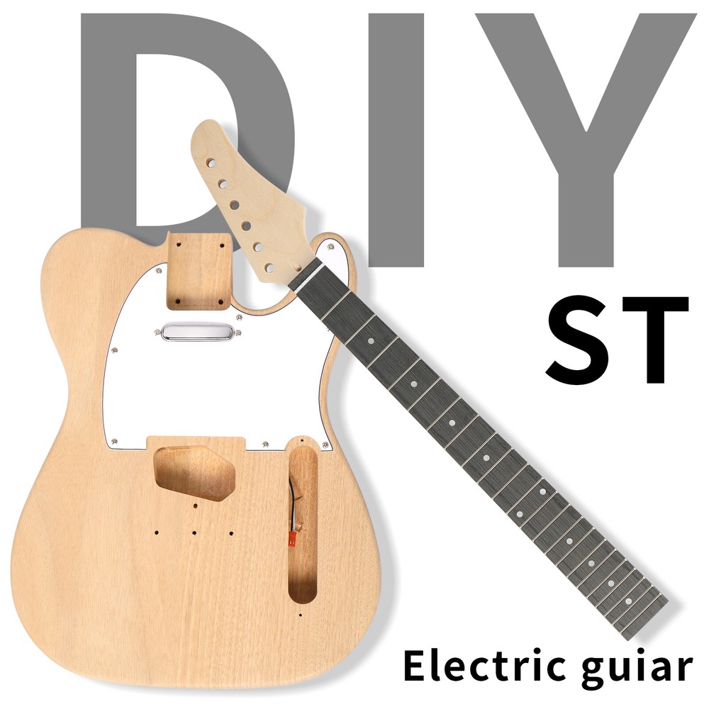 DIY 6 String TL Style Electric Guitar Kits Mahogany Body, Maple Neck Accessories