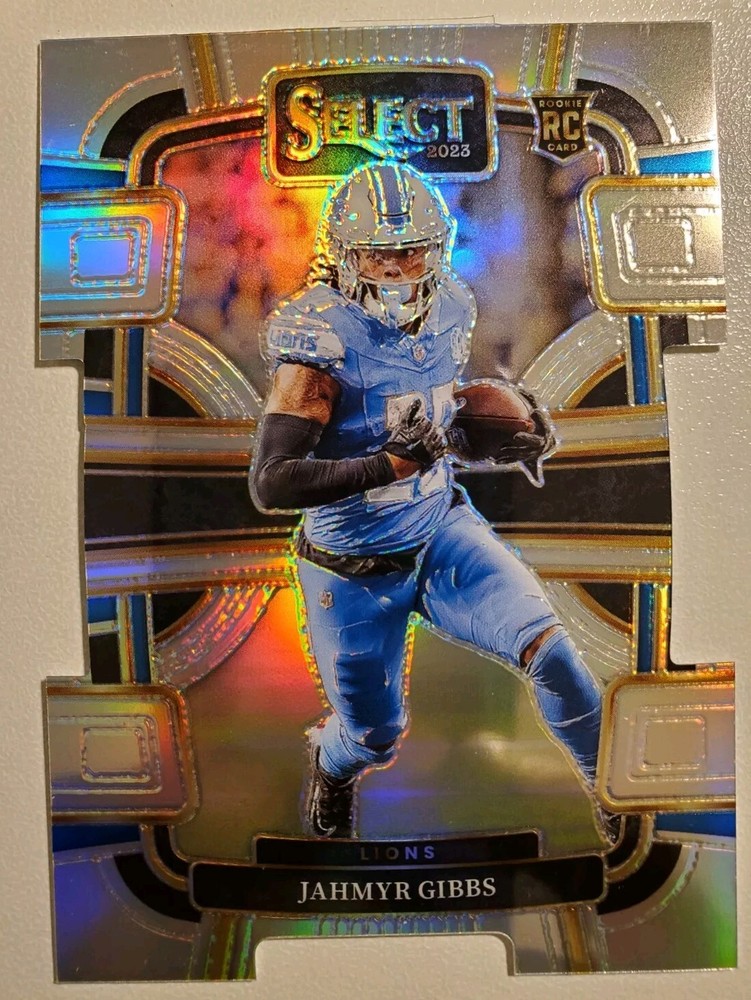 Jahmyr Gibbs 2023 Select Prizm Concourse Silver Die-Cut Rookie Card #34