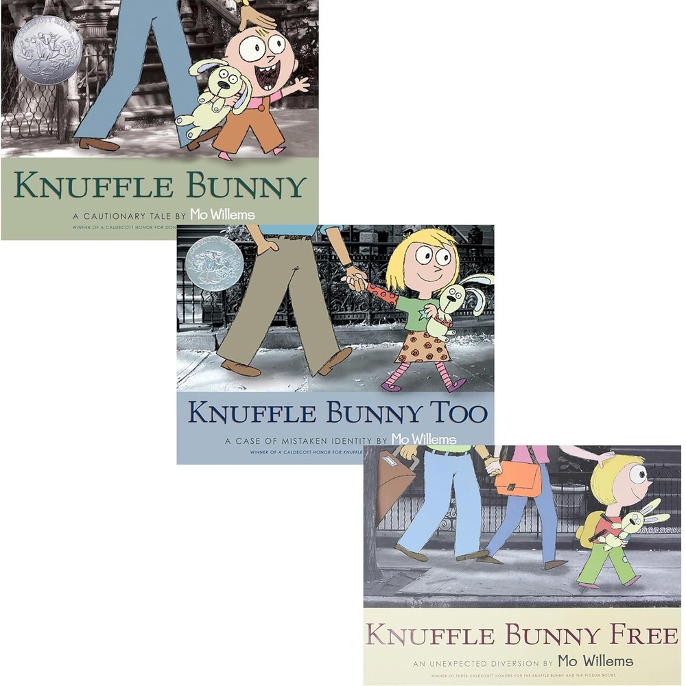 Mo Willems Knuffle Bunny Book Set of 3 - [Knuffle Bunny by Mo Willems