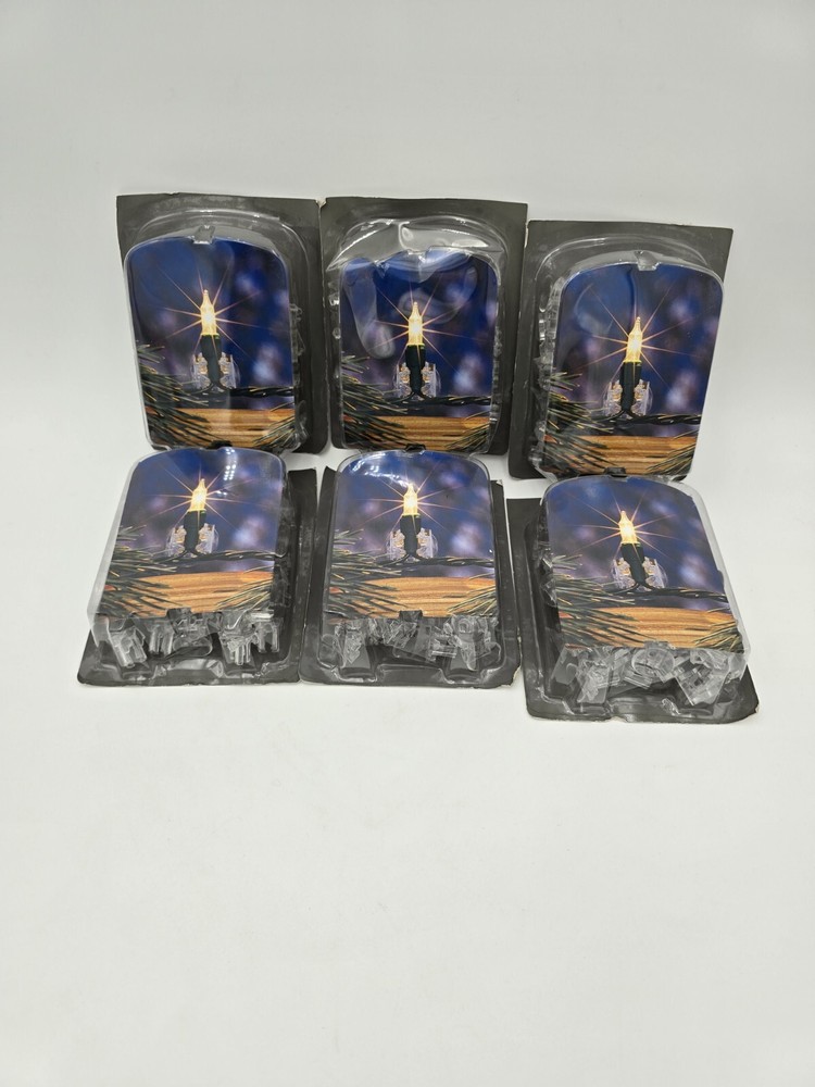 Vintage Mini Light Clips Suction Cups 50 clear GE Pro-line Windows String New