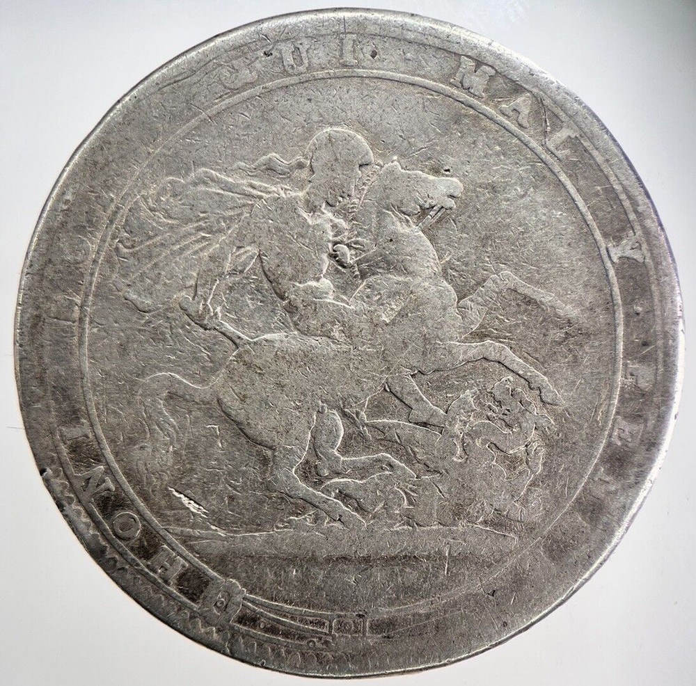 British George III 1760-1820 3rd Crown Silver Coin Collectable Grade a4686