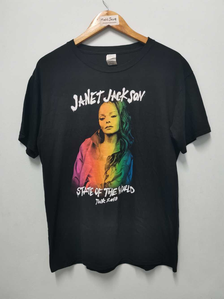 Janet Jackson Tour 2019 Japan Tee State Of The World 2 sided PA7368