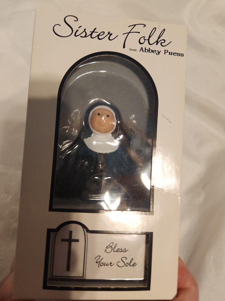 Sister Folk by Abbey Press Whimsical Nuns Signed & Dated 5” Tall-image