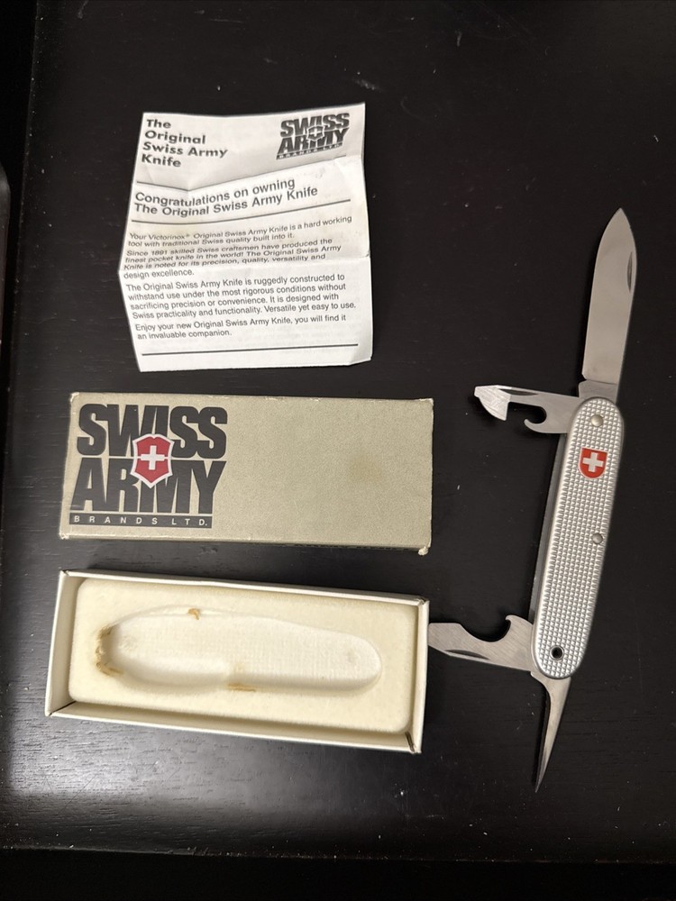 Vintage 1991 Wenger Delemont Swiss Army Military Knife CH 91 Soldier Model