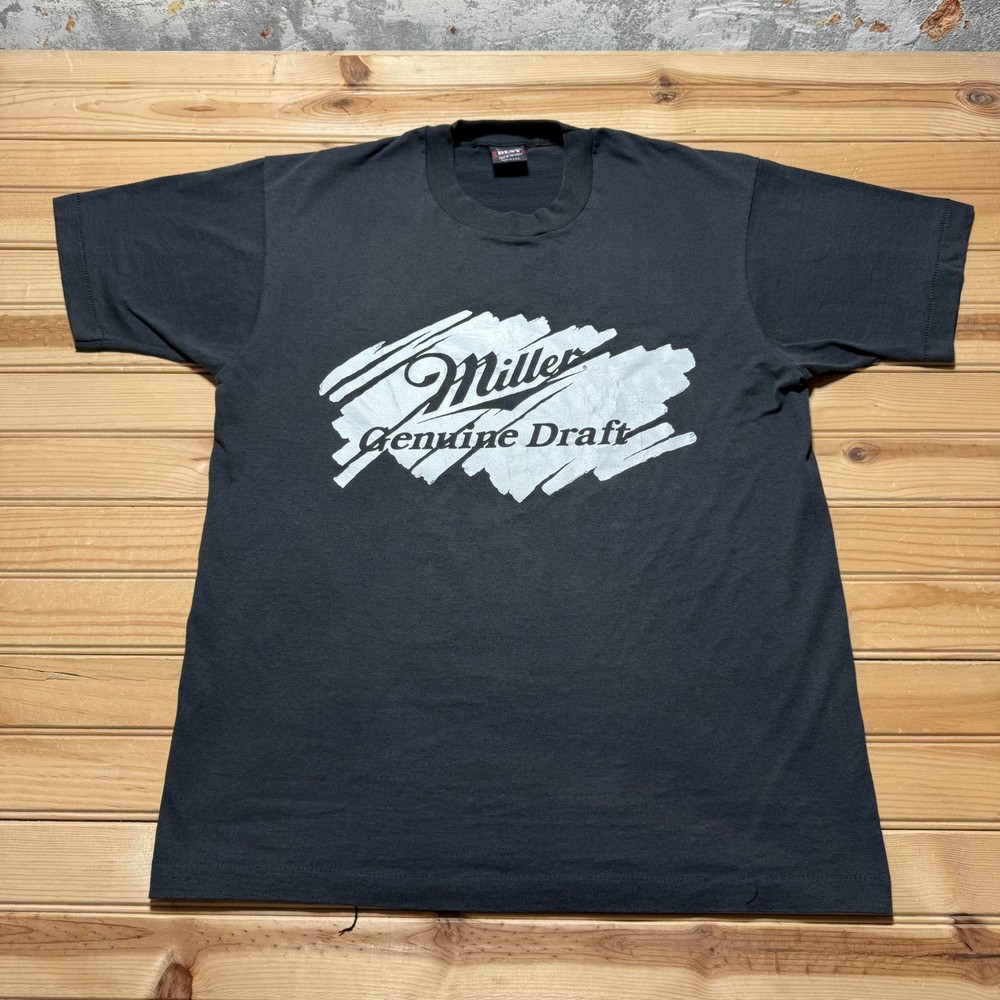 Vintage 90s Miller Genuine Draft MGD Beer Light Lager Promo T-Shirt Men's Large