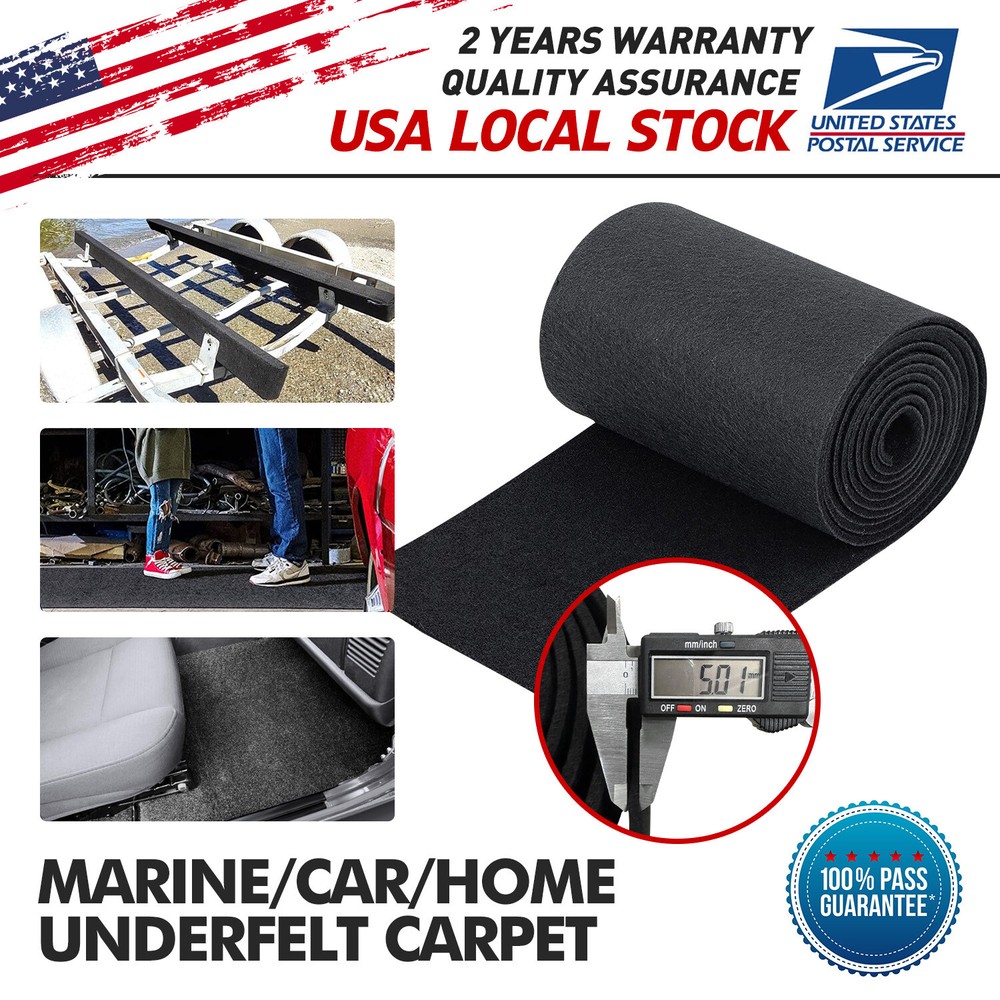 Boat Automotive Carpet Upholstery Fabric Replacement Car Floor Under Pad Cover.