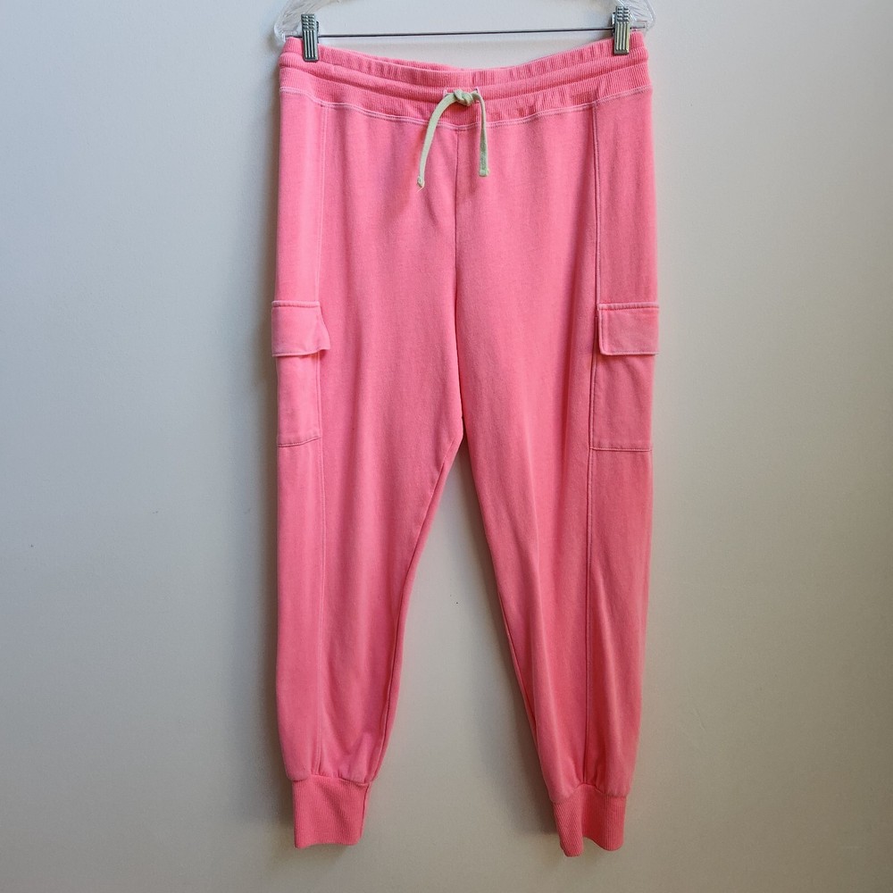 Sundry Sweatpants Women's 3 Neon PInk Joggers Cargo Drawstring Streetwear USA