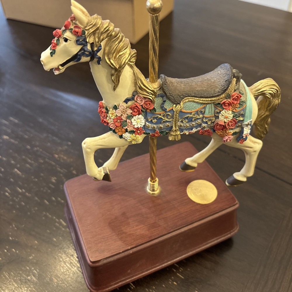 San Francisco Music Box Co. Beauty & Beast Carousel World Collection Horse