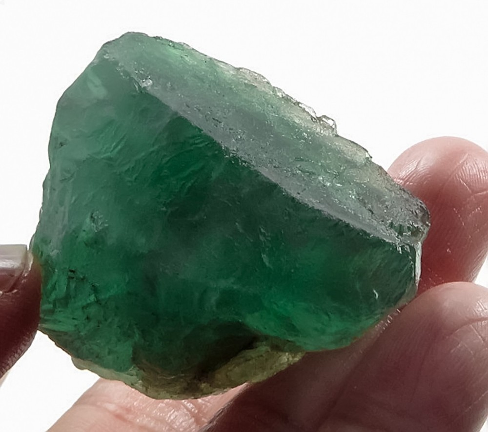 Natural Green Fluorite Crystal Rough Specimen 276Ct YVU1298