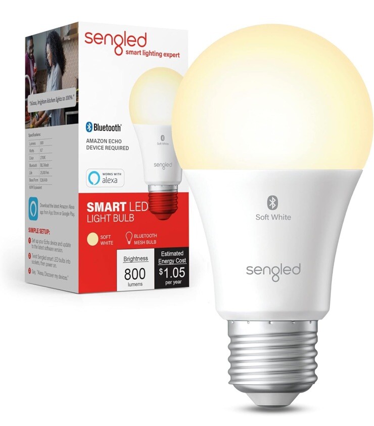 Sengled B11-N11W Smart A19 LED Light Bulb (Pack 15)