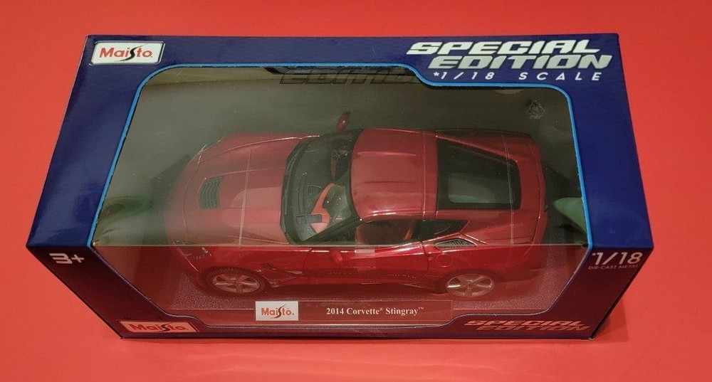 Maisto Special Edition 2014 Corvette Stingray 1/18 Scale Model Car Moving Parts