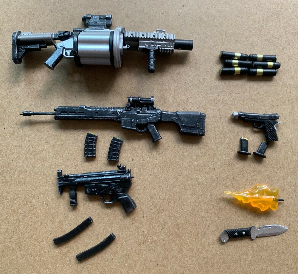 18pcs lot Punisher Weapons Accessories Rifle for 6