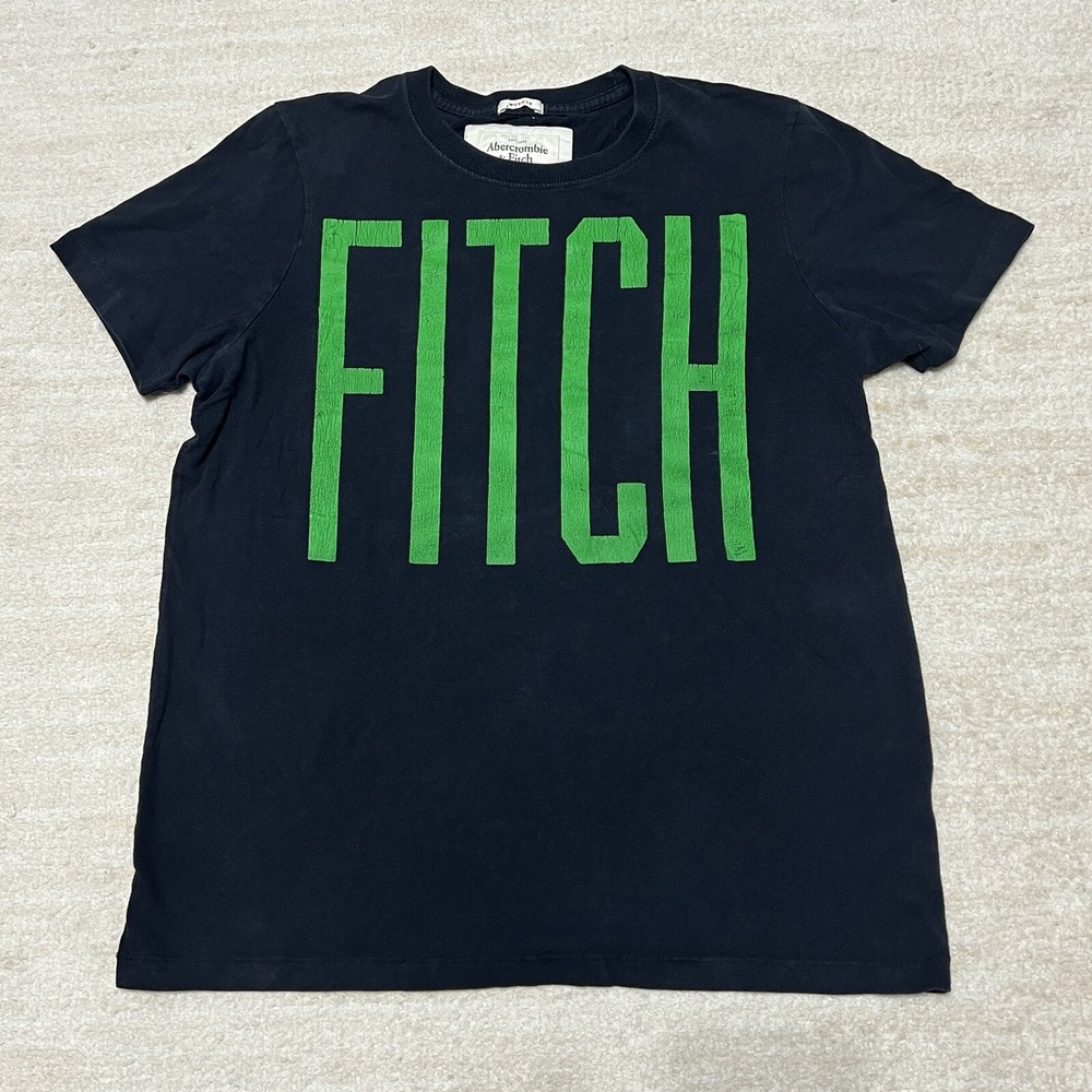 Vtg Abercrombie & Fitch T Shirt Mens XL Muscle Graphic Logo Short Sleeve-image