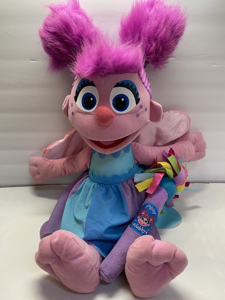 Abby Cadabby Plush Stuffed Toy 22” Sesame Street Hasbro With Gund Wand Sounds-image
