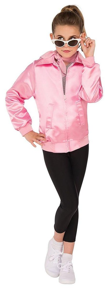 Grease Girls Black Stretch Leggings Costume Child Small