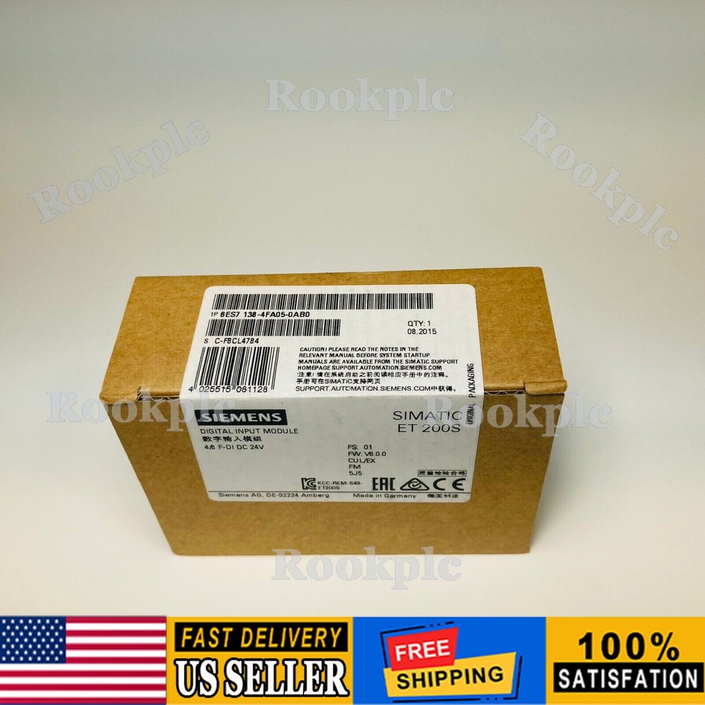 New Siemens Electronics module f ET200S 6ES7138-4FA05-0AB0 6ES7 138-4FA05-0AB0
