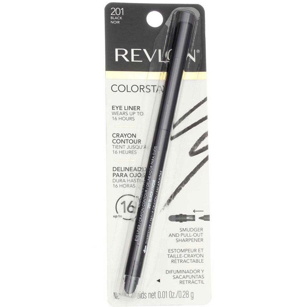 Revlon ColorStay Waterproof Black Eyeliner 0.01 oz Long-Lasting 201