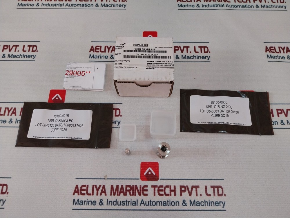 GILMORE 22519 SHUTTLE VALVE RK REPAIR KIT NBR O-RING