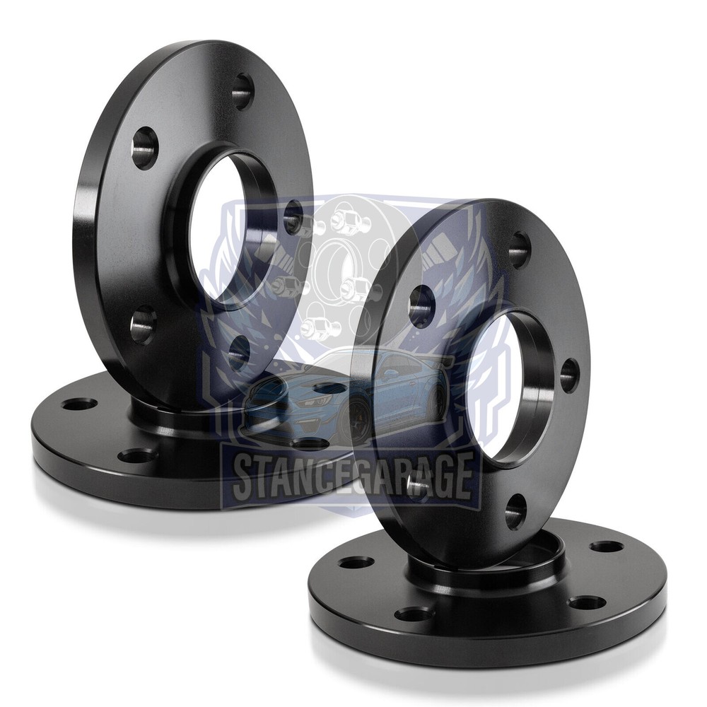 5x112 Wheel Spacers 66.6 Cb 12mm Hubcentric Black 14x1.5 For Mercedes 4pc