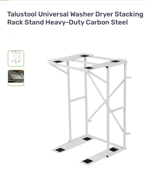 Space-Saving Washer Dryer Stacking Rack - Parts Only See Description For Details