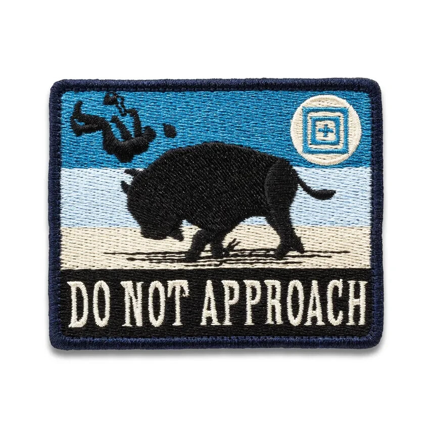 5.11 Tactical Do Not Approach Patch Laser Cut Hook-Back Patch Style # 92088