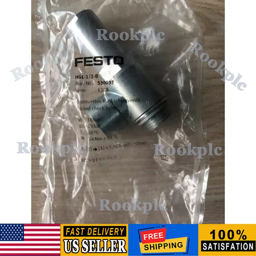 NEW  HGL-1/2-B FESTO 530033 Fast Shipping Piloted non return valve