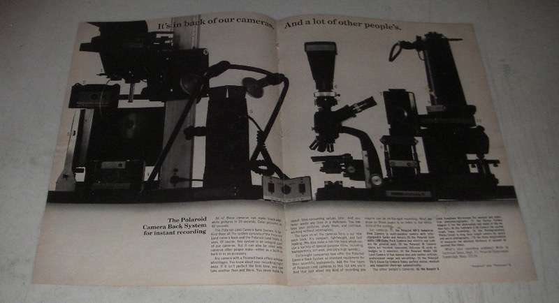 1966 Polaroid ID Camera Model 180 Land Camera with CU-5 Close-Up Lens