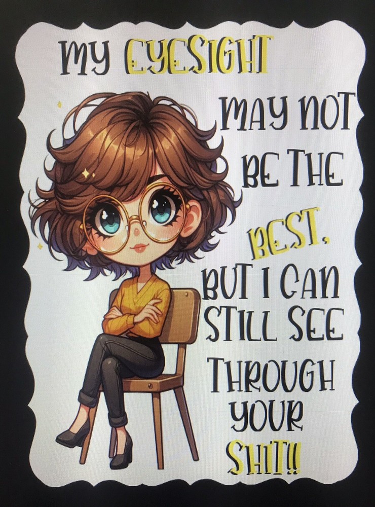 Iron On Heat Transfer Decal On 8.5x11 Sheet