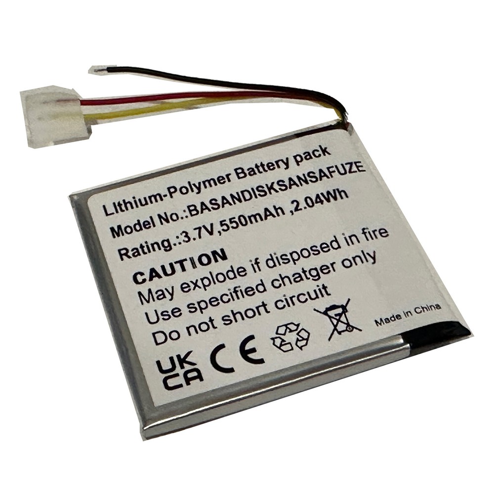 Battery for SanDisk Sansa Fuze Player 8JJH8F15 2GB 4GB 8GB Internal Replacement