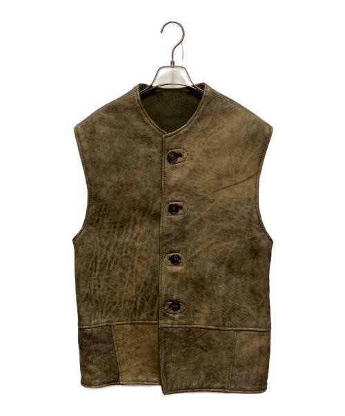 Aero LEATHER                    JERKIN LEATHER VEST beige