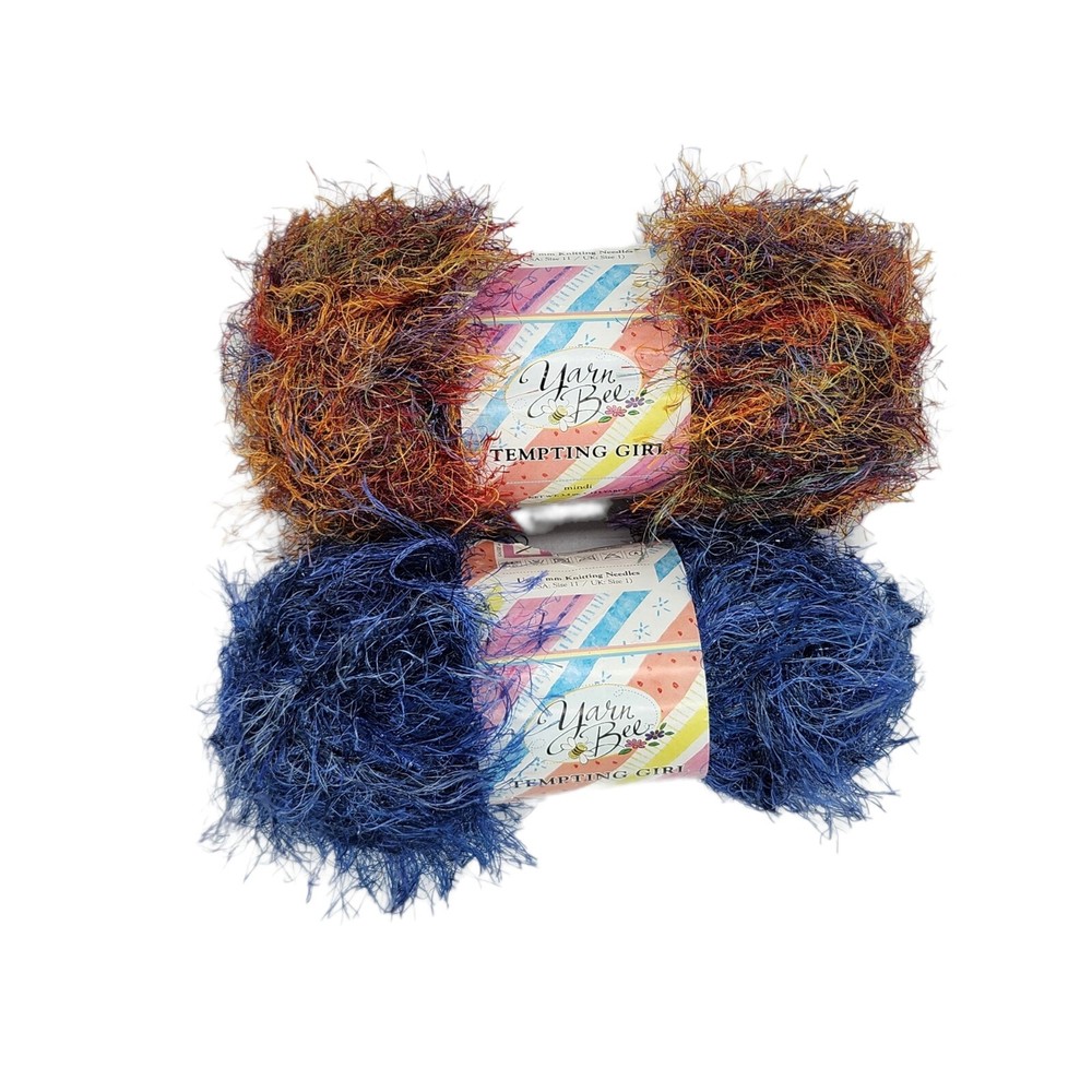 Hilo Abeja Niña Tentadora, Lote de 2 Madejas Hilo de Pestañas Brillo, Mindi y Madelynn-image