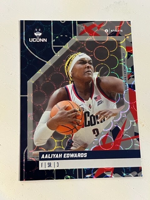AALIYAH EDWARDS 2023-24 ONIT Athlete UConn Womens Basketball SILVER HOLO card 41-image
