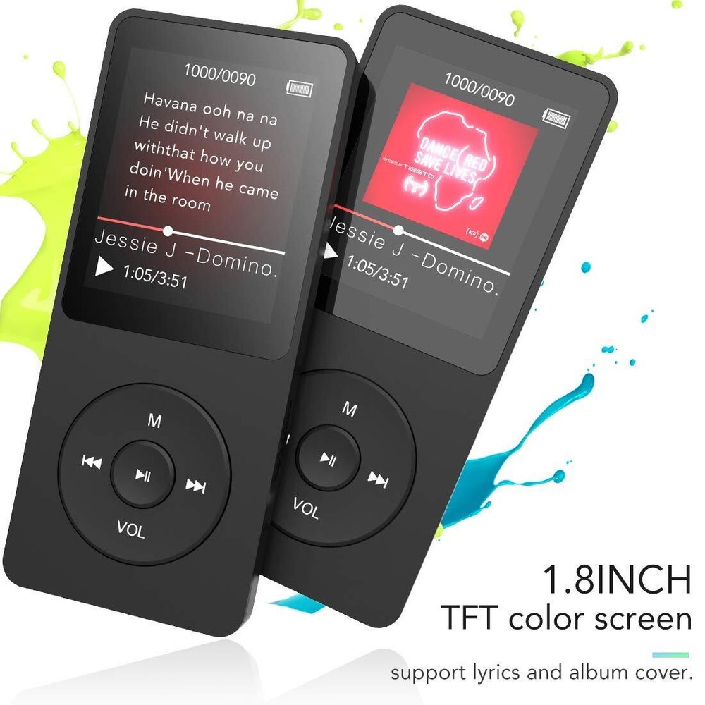 MP3 Lossless Sport Music Player FM Radio Recorder Bluetooth Support 128GB