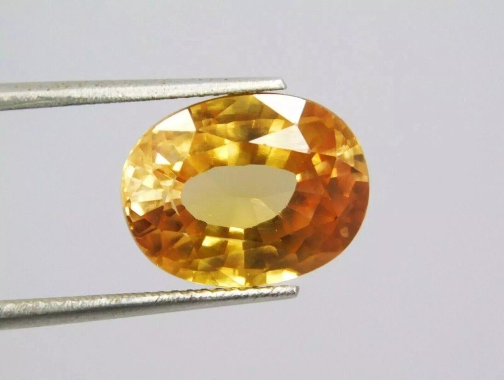 Natural AA+ Yellow Sapphire Cushion 12-14Ct EGL Certified Loose Gemstone-image