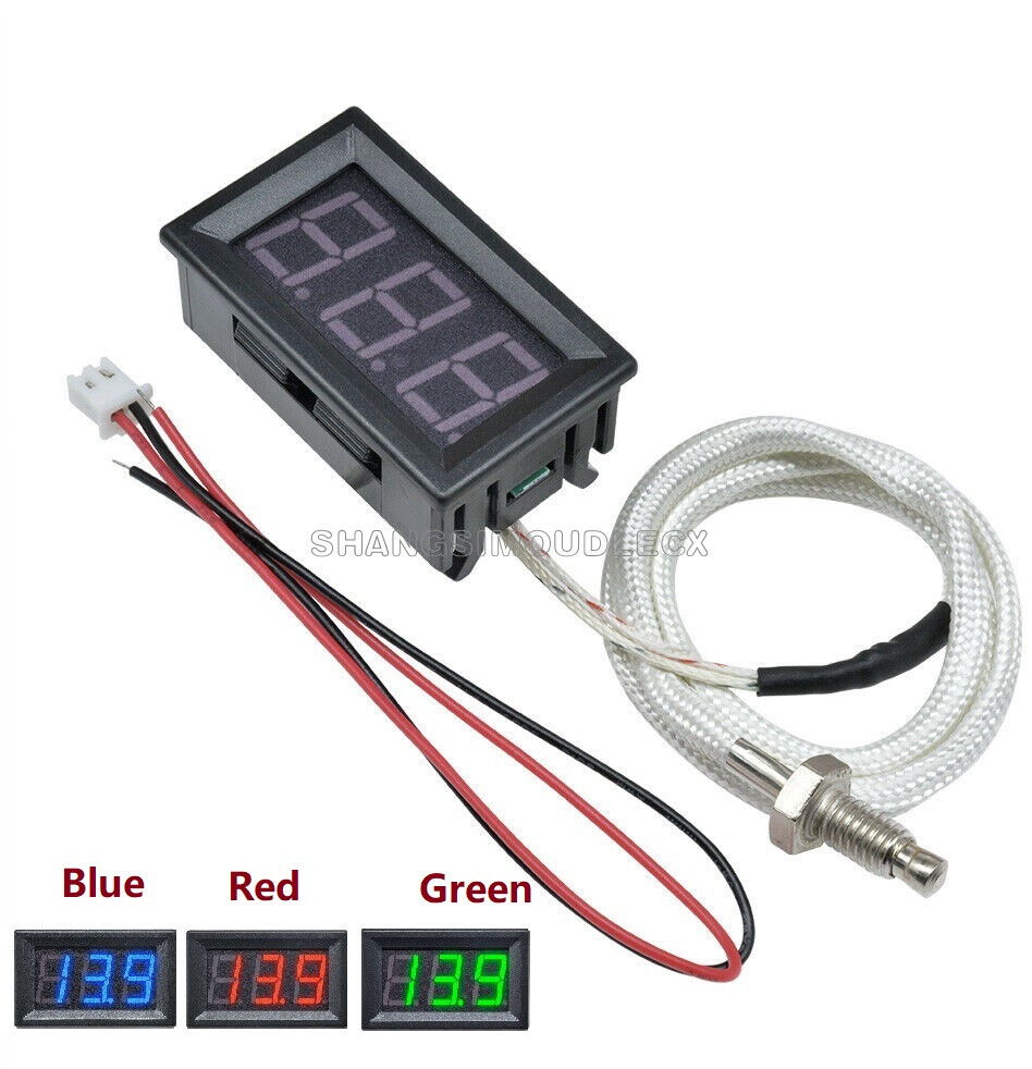 Digital Thermometer 12V XH-B310 Temperature Meter K-type M6 Thermocouple Tester