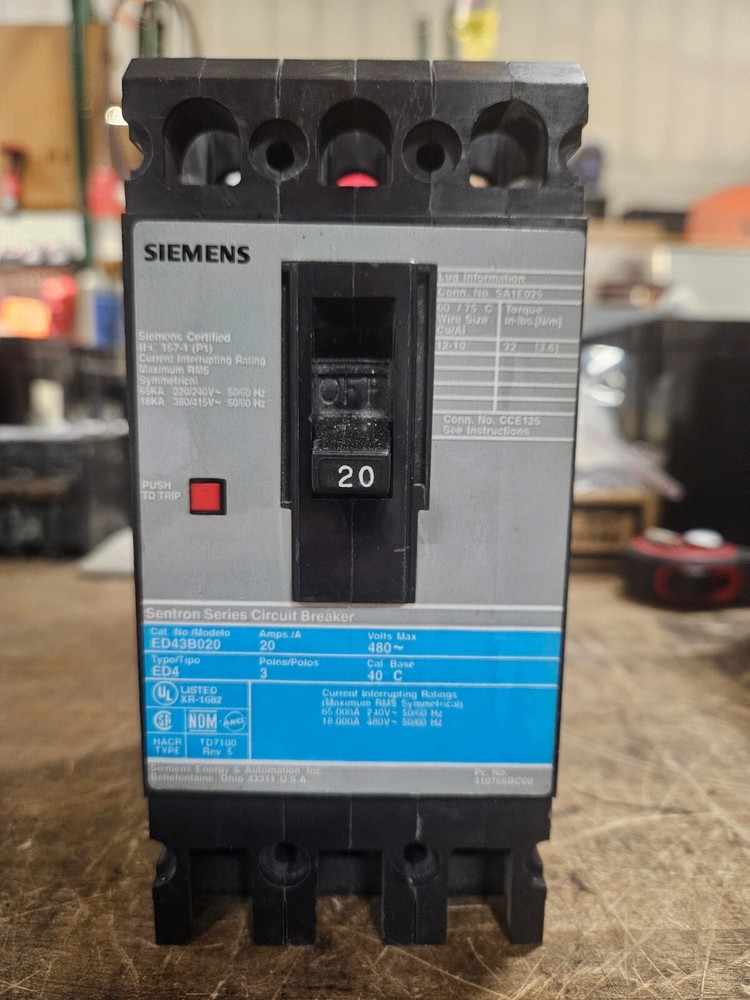 Siemens Circuit Breaker #ED43B020