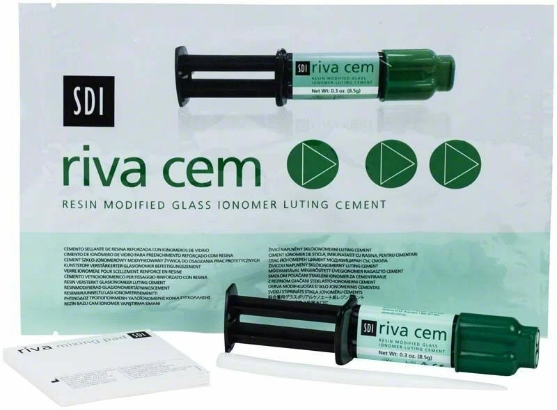 SDI RivaCem Self Cure Radiopaque Resin Modified Glass Ionomer Dental Luting Cement