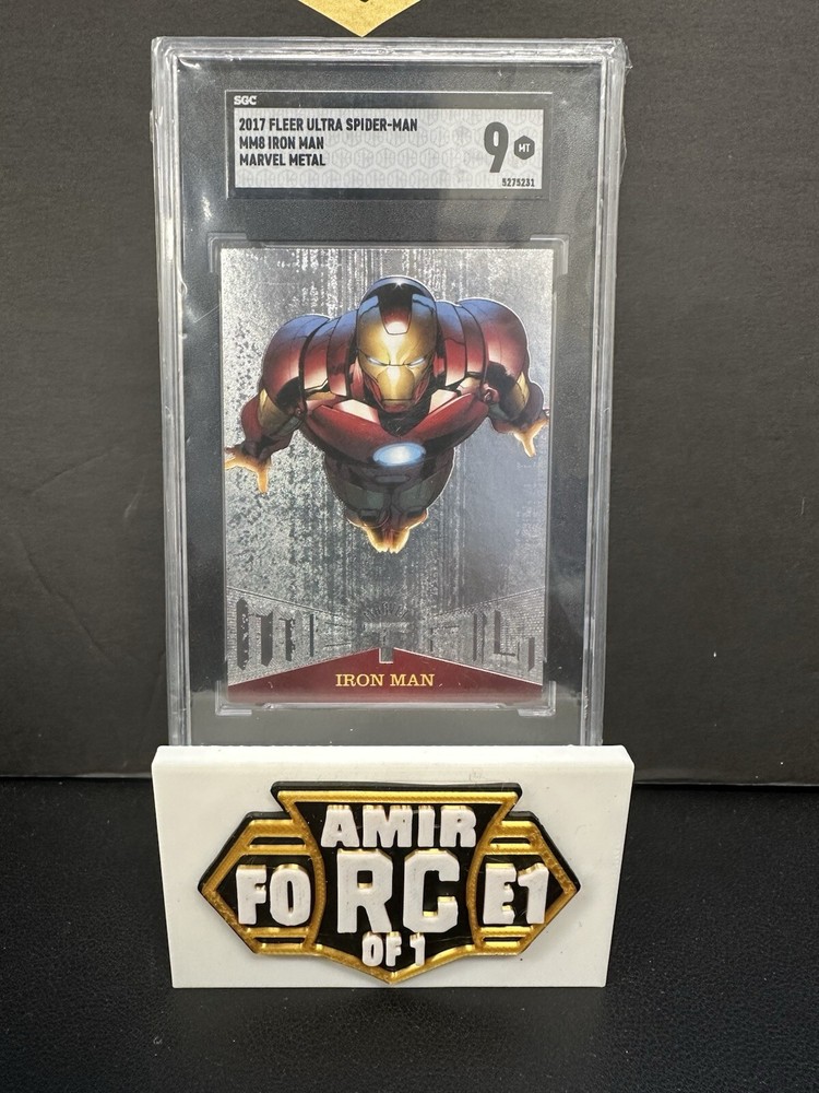 2017 Fleer Ultra Marvel Marvel Metal Iron Man SGC 9