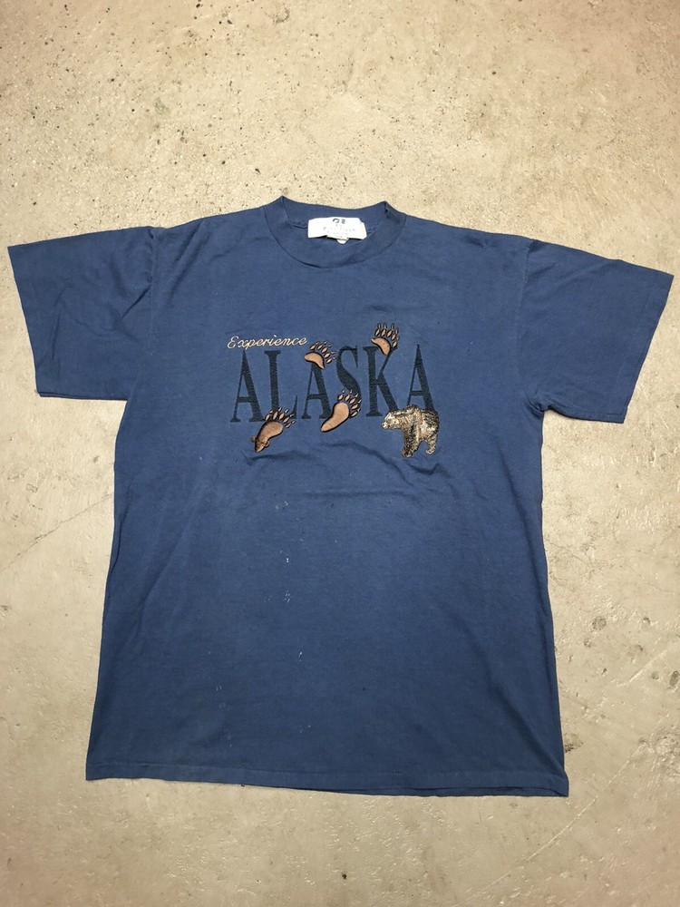 Vintage 90s Alaska Princess Cruises Nature Travel T-Shirt Size Medium