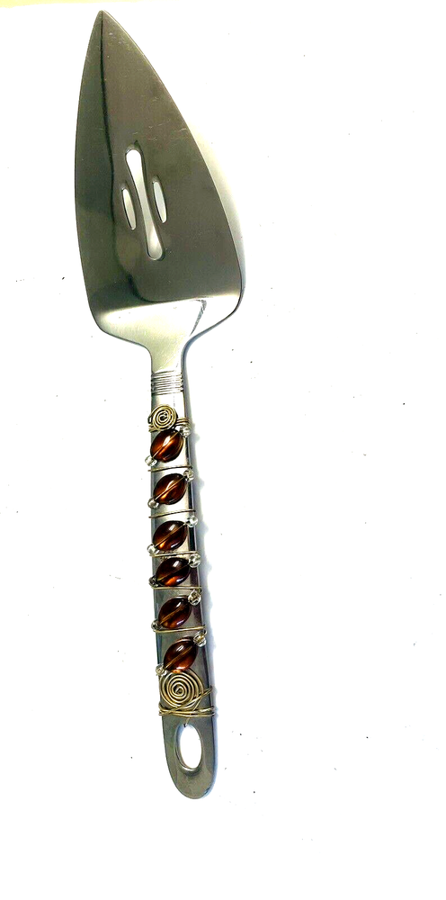 Oneida  Beaded Cake Server/ Spatula   Wire Wrapped  11 inches