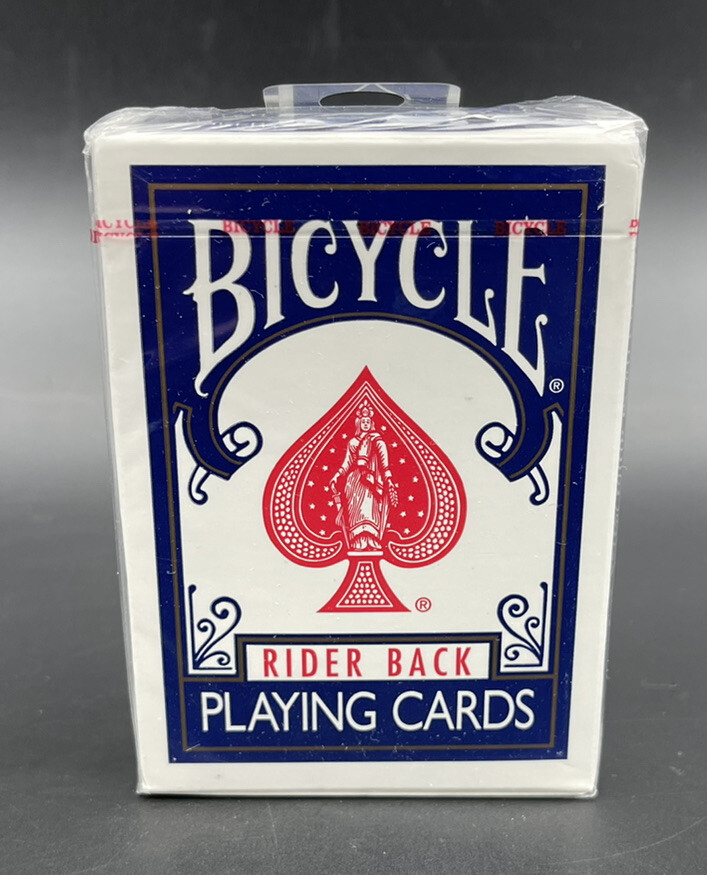 Bicycle Blue Rider Back Playing Cards Poker 808 Blue Seal Cincinnati Ohio Sealed