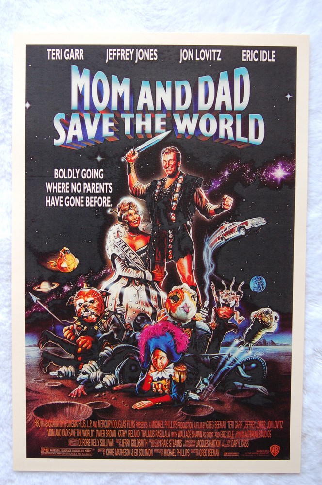 Mom and Dad Save The World Vintage Lobby Card Movie Poster