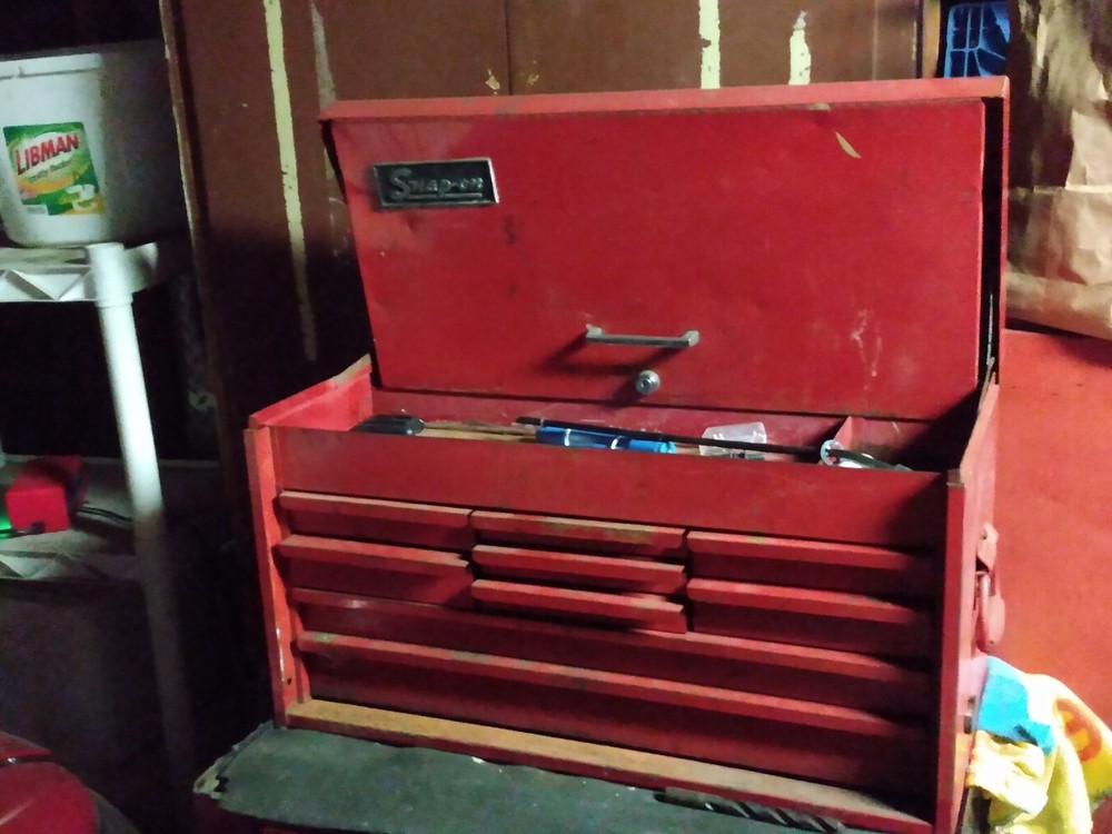 vintage Snap On 9 drawer tool chest.  Used