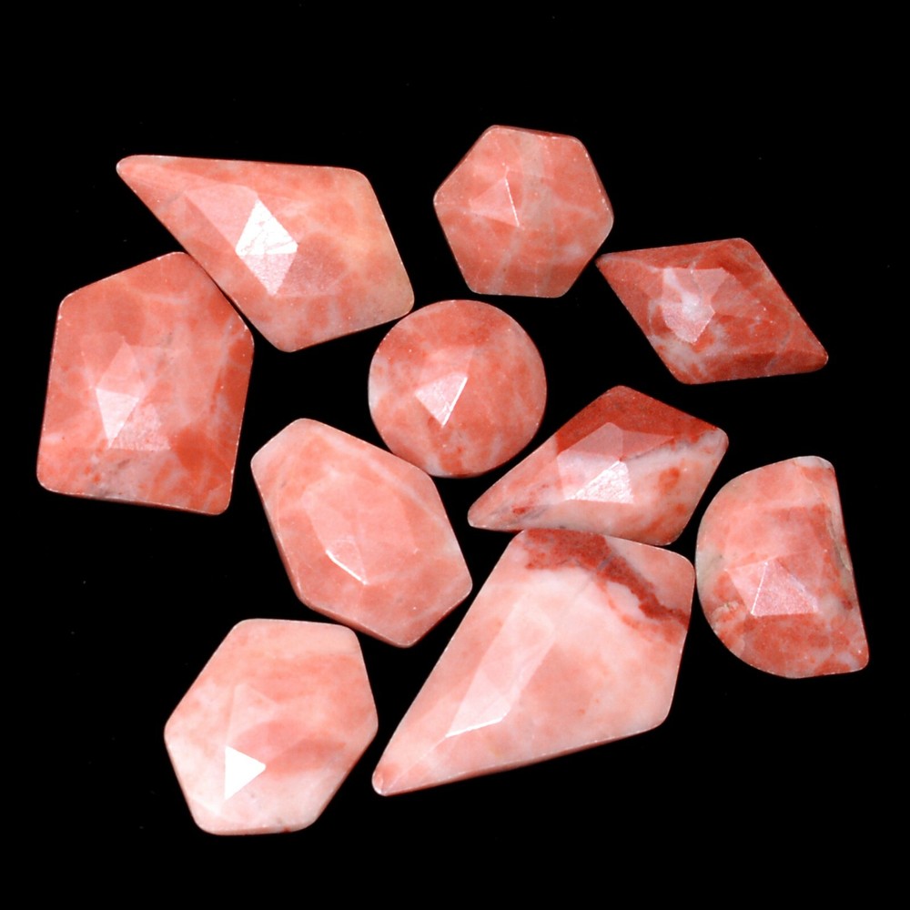 Natural Red Jasper Rose Cut Loose Gemstones 10mm-22mm High Quality Untreated