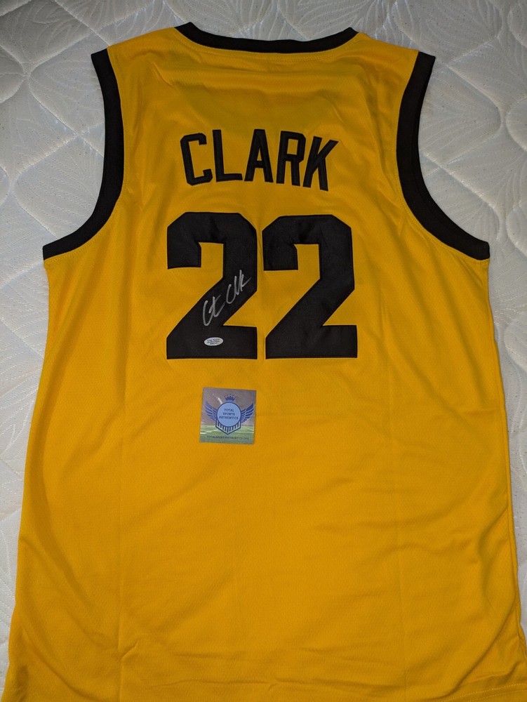 Caitlin Clark Autograph Signed  Yellow Jersey