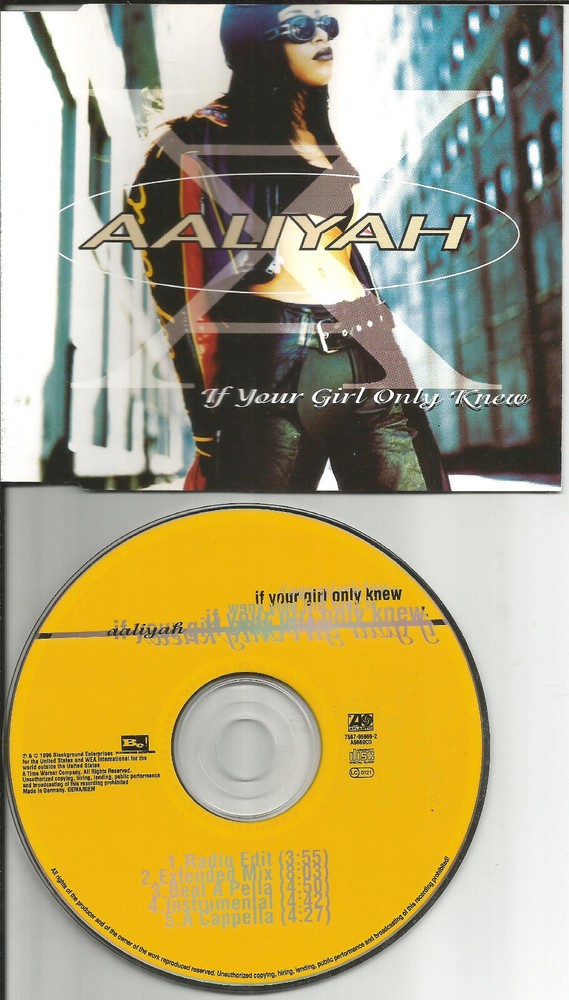 AALIYAH If your Girl Only MIXES & INSTRUMENTAL & ACAPELA CD Single USA seller-image