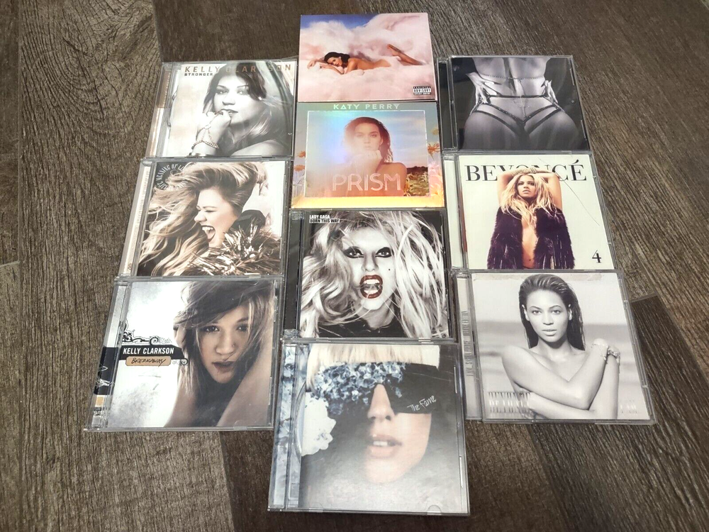 Female Artist Lot 10 Releases on CD : Katy Perry/KellyClarkson/Lady Gaga/Beyonce