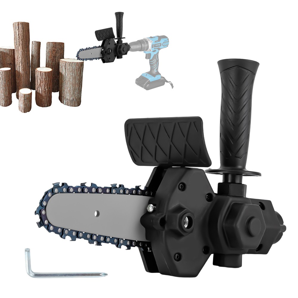 Electric Drill to Saw Adapter Conversion Head Portable Chainsaw Drill Attachment