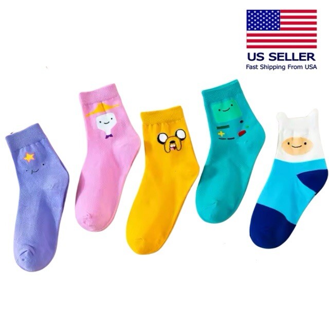 Adventure Time Socks - 5 Pairs/Set Funny, Colourful Socks