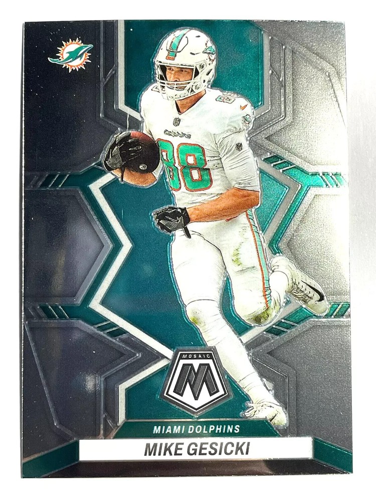 MIKE GESICKI Miami Dolphins 2022 Panini Mosaic Football Card #123